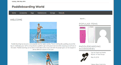 Desktop Screenshot of paddleboardingworld.com